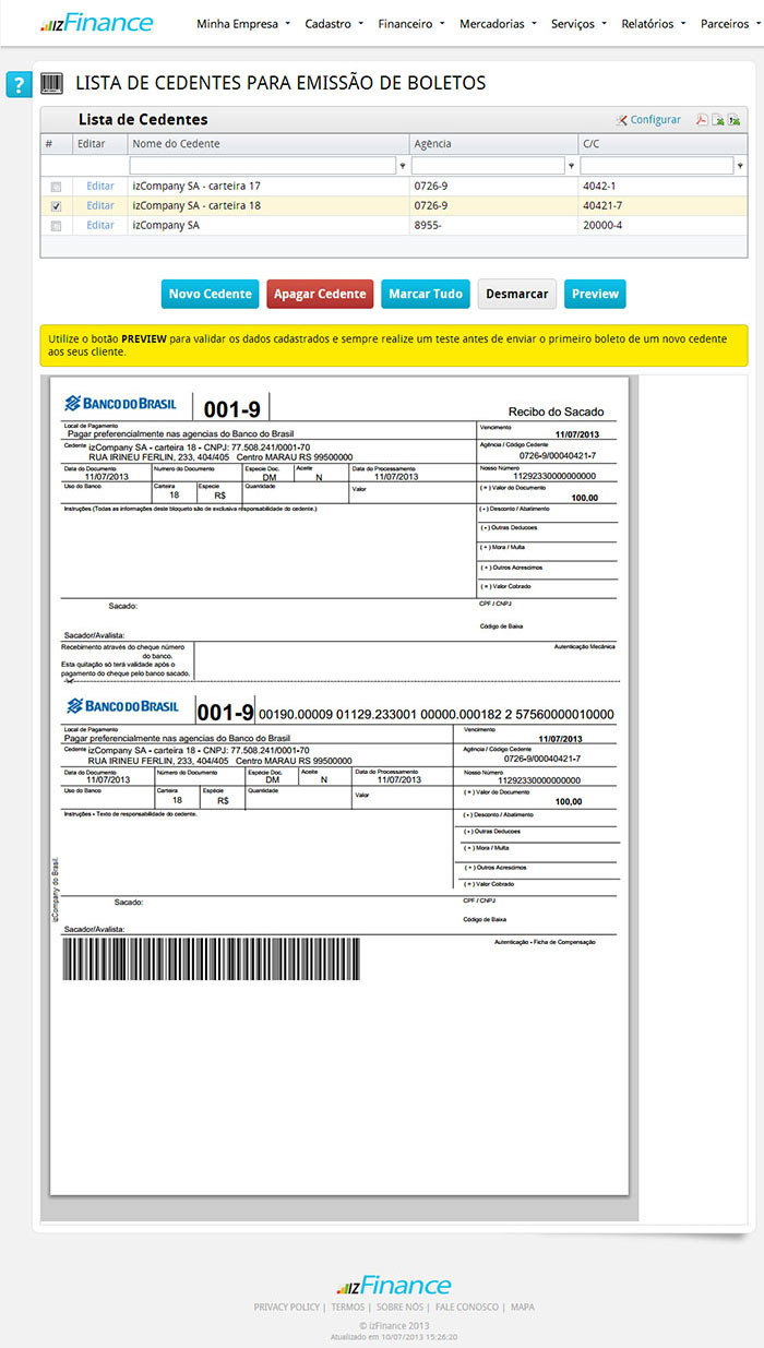 Como Funciona A Emissão De Boletos Izfinance 7637