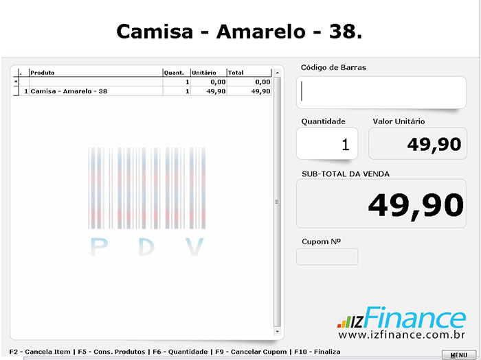 Tela de Ponto de Venda (PDV) - Imagem 4