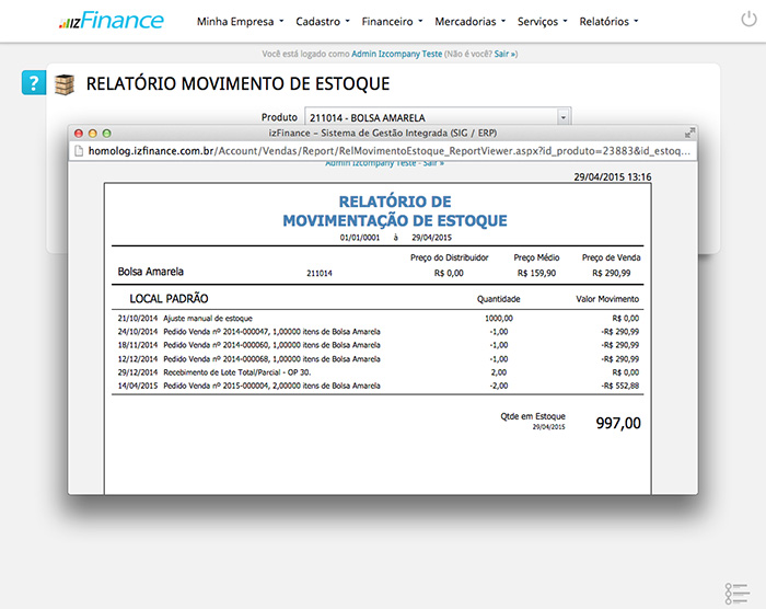 Tela de Lotes e Estoque - Imagem 4